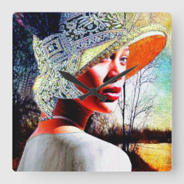 Reloj Cuadrado Elegancia cultural