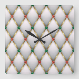 Reloj Cuadrado Elegant Christmas Wall Clock – Festive Winter Time