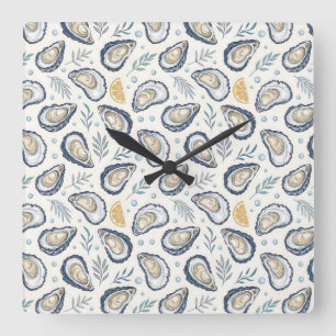 Reloj Cuadrado Elegant Marine Oysters