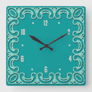 Reloj Cuadrado Elegant Scallop Lace Wall Clock