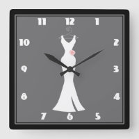 Elegant White Gown on Gray - Stylish Simple Design