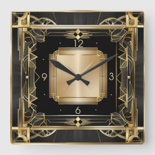 Reloj Cuadrado Elegante Art Déco