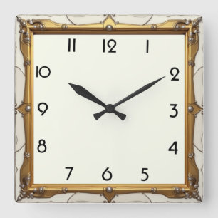 Reloj Cuadrado Elegante Art Deco