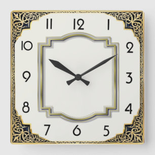 Reloj Cuadrado Elegante Art Deco
