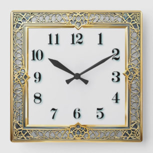 Reloj Cuadrado Elegante Art Deco