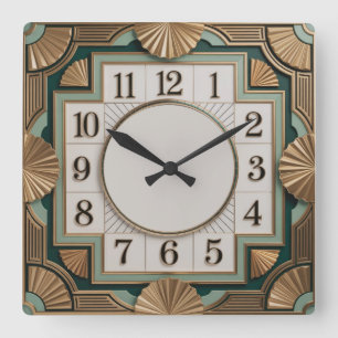 Reloj Cuadrado Elegante Art Deco
