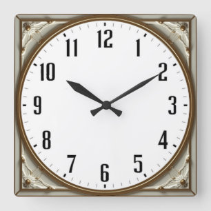 Reloj Cuadrado Elegante Art Deco