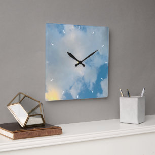 Reloj Cuadrado Elegante Moderno Simple Personalizado Agrega Tu Pr