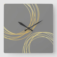 elegantes círculos geométricos de imitación de oro