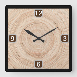 Reloj Cuadrado Elegantes trenzas murales Buscar su tiempo de es