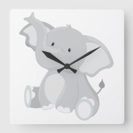 Reloj Cuadrado Elephant Cutie