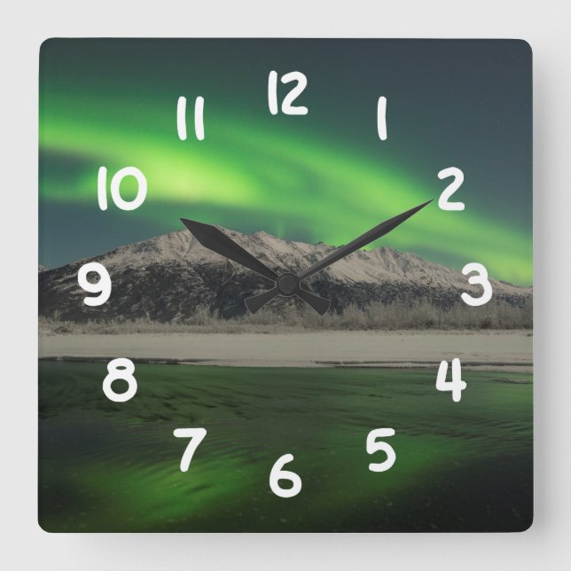 Reloj Cuadrado Emerald Aurora (Anverso)