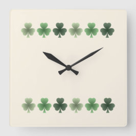 Reloj Cuadrado Emerald Flourish