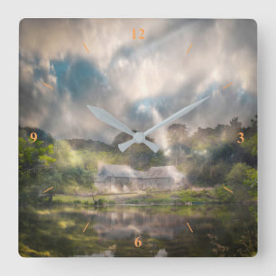 Reloj Cuadrado Emerge de la oscuridad