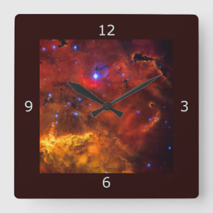 Reloj Cuadrado Emisión de Nebula NGC 2467 en Constellation Puppis