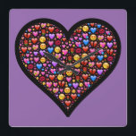 Reloj Cuadrado Emoji de amor personalizada<br><div class="desc">www.leahg.me... ... ... ... ... ... ... ... ... ... ... ... ... ... ... Presentado aquí es uno de los muchos diseños de moda que se adaptan a las necesidades de moda de 2016 y 2017. Visita nuestra tienda www.zazzle.com/trending2016* para ver toda la gama de moda en ropa, objetos...</div>