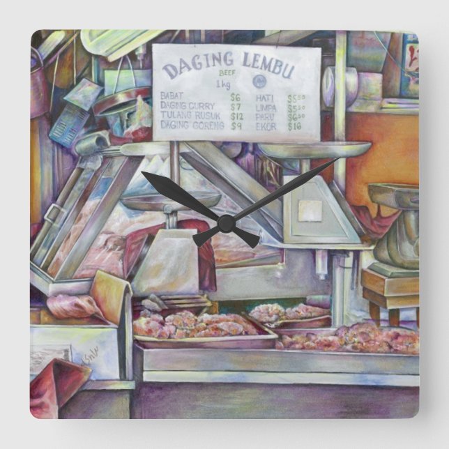 Reloj Cuadrado En diez minutos, olvidé el cumpleaños de mi esposa (Anverso)