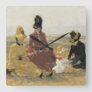 Reloj Cuadrado En la playa, Trouville   1887