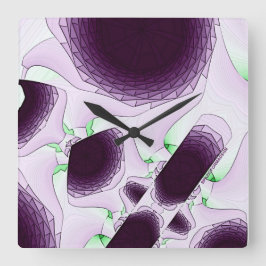 Reloj Cuadrado En la sombra del color Violeta