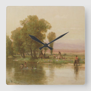 Reloj Cuadrado Encampment on the Platte River