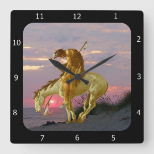 RELOJ CUADRADO END OF THE TRAIL