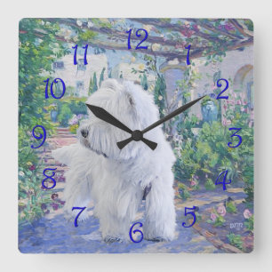 Reloj Cuadrado Enramada de primavera