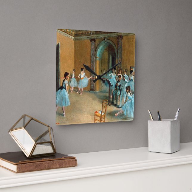 Reloj Cuadrado Ensayo sobre el vuelo de la Ópera La Rue (Oficina)