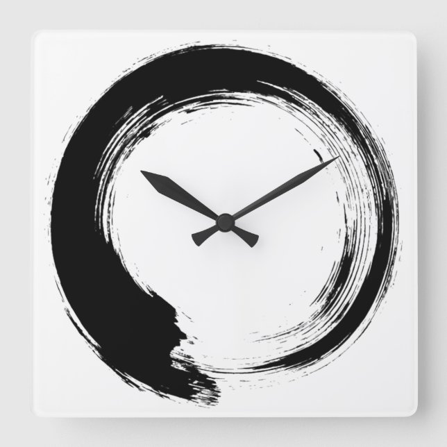 Reloj Cuadrado Enso Zen Circle (Anverso)