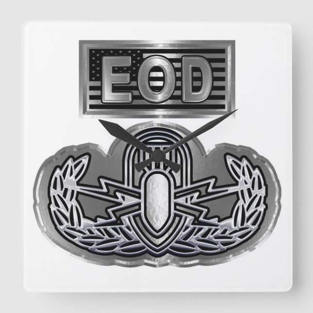 Reloj Cuadrado EOD conmemorativa de diseño único (Anverso)