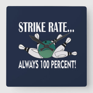 Reloj Cuadrado Equipo de la huelga de bolas de bolas