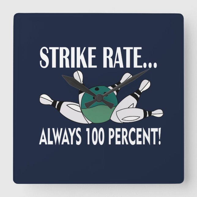 Reloj Cuadrado Equipo de la huelga de bolas de bolas (Anverso)