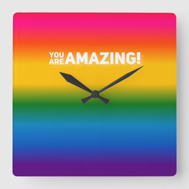 Reloj Cuadrado ¡Eres Increíble! (Anverso)