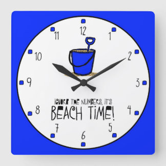 Reloj Cuadrado ¡Es hora de la playa!