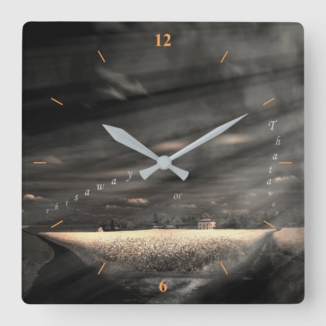 Reloj Cuadrado Esa es la vida (Anverso)