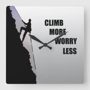 Reloj Cuadrado escaladores motivacionales escalando citas
