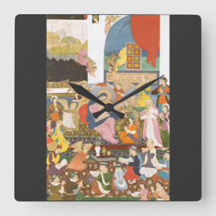 Reloj Cuadrado Escena Clásica de la Natividad – Arte Sagrado Patr