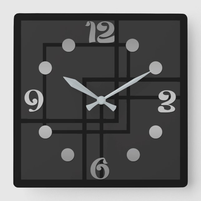 Reloj Cuadrado Escoge un color (Anverso)