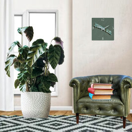 Reloj Cuadrado Escolar luz 3D