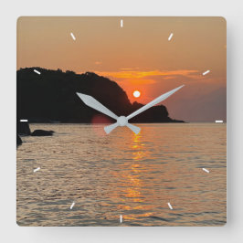 Reloj Cuadrado Escritora personalizada de fotografía personalizad