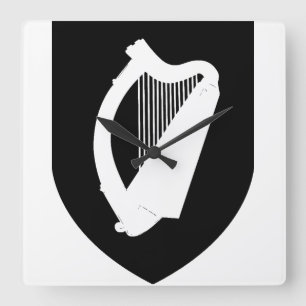 Reloj Cuadrado Escudo de armas de Irlanda