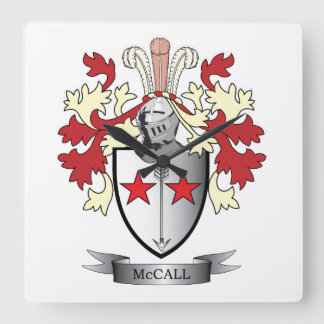 Reloj Cuadrado Escudo de armas de McCall