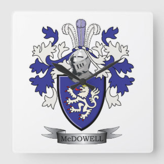Reloj Cuadrado Escudo de armas del escudo de la familia de