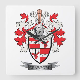 Reloj Cuadrado Escudo de armas del escudo de la familia de