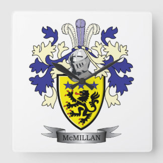 Reloj Cuadrado Escudo de armas del escudo de la familia de