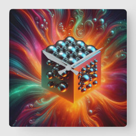 Reloj Cuadrado Esfera Platinum