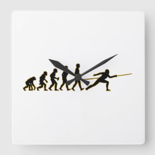 Reloj Cuadrado Esgrima