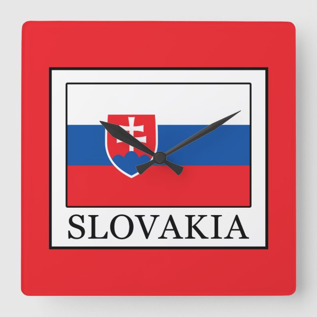 Reloj Cuadrado Eslovaquia (Anverso)