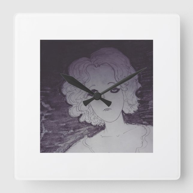 Reloj Cuadrado Esperando (Anverso)
