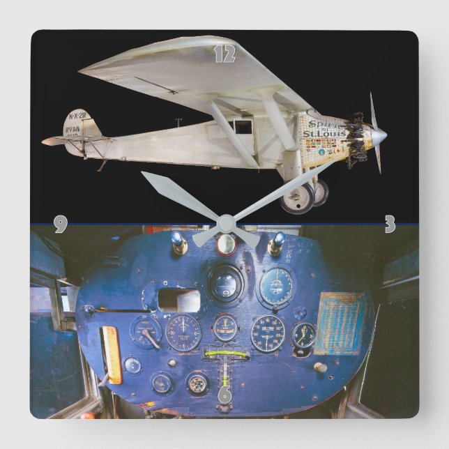 RELOJ CUADRADO ESPÍRITU DE ST. LOUIS (Anverso)