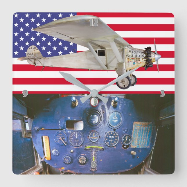 RELOJ CUADRADO ESPÍRITU DE ST. LOUIS (Anverso)